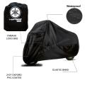Waterproof Yamaha YBR, YBRG, YBZ, DX Motorcycles Top Cover - Black. 