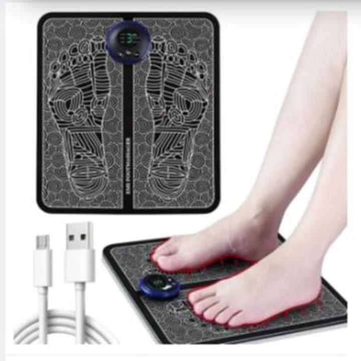 EMS foot massage mat electrical muscle stimulation foot massager foot pad with 6 modes, 9 pain intensity options, to reduce pain, foot massage and care