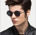 Black Round Glasses Metal Frame For Man/Woman. 