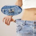 Adjustable Jean Buttons Pins for Loose Jeans Button Replacement Pant Clips for Waist Buckle. 