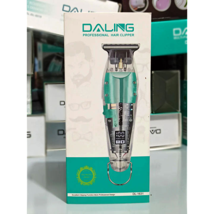 Premium All-in-One Transparent Electric Hair Clipper & Beard Trimmer Set - Rechargeable, Cordless, USB-Powered, Adjustable Stainless Steel Blades for Men - 180 Min Runtime, Ideal Gift Box