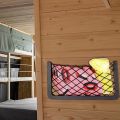 Car Storage Net Bag Car Mesh Net Bag Holder Car Seat Mesh Pocket Framed Mesh Net Pocket with Screws Fit for Auto RV 4Pcs. 