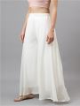 Premium Crinkle Chiffon Ethnic Wide Leg Palazzos For Women. AF-165. 