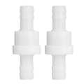 2PCS 10mm Plastic Check Valve Non-Return One Way for Gas liquid. 