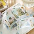 Panda Online Start a Journey Series PET Masking Tapes Waterproof Transparent Tapes Decorative Sticky Paper Tape for Journals Diary DIY Crafts Gift Wrapping. 