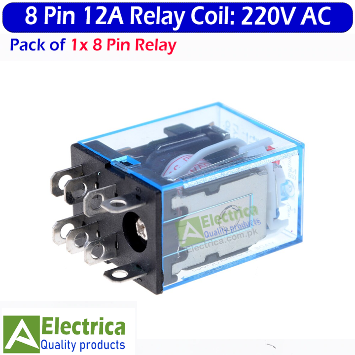 IME 8 pin AC 220V 12 Amp Electromagnetic Power Coil Relay 12A AC 14 Pins with Indicator Light JZX-13F-2 relay by Electrica