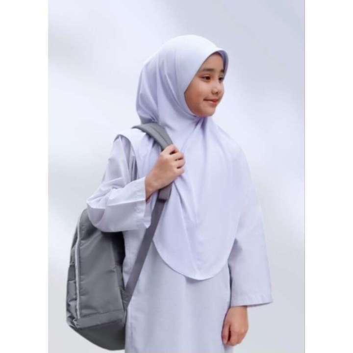 SLAH BUDAK DAGU GETAH TUDUNG SARUNG HITAM PUTIH