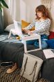 IKEA, KLIPSK Bed tray, Plastic Multifunctional  Adjustable Folding  Portable Laptop Desk /Table Stand  Breakfast Serving Bed Tray. 