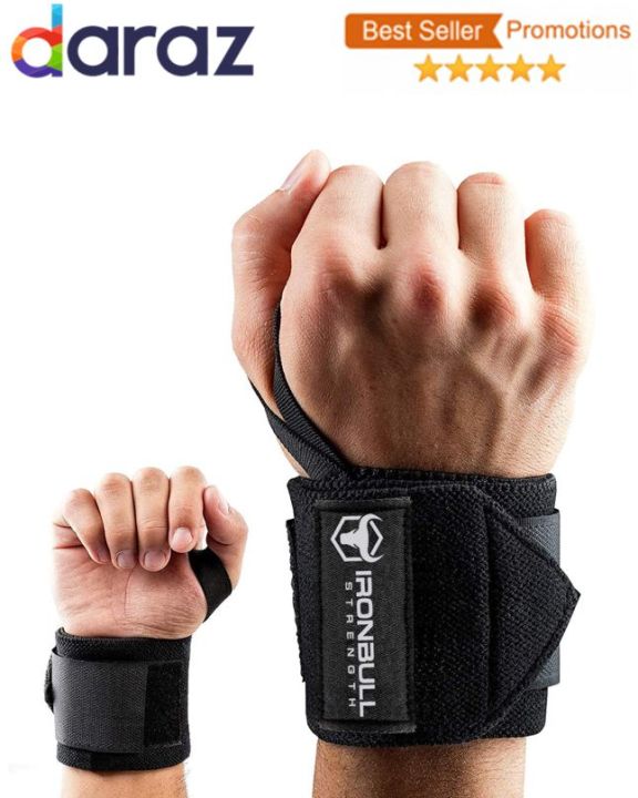 Adjustable Weight Lifting Wrist Wraps Bandage Gym Hand Support Straps Brace Pair