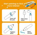 Water Drawing Doodle Mat For Kids Large Size 120x90cm Magic Aqua Writing Painting Mats Board With 3 Magic Pens Educational Toys Gifts For Toddlers Boys Girls. 
