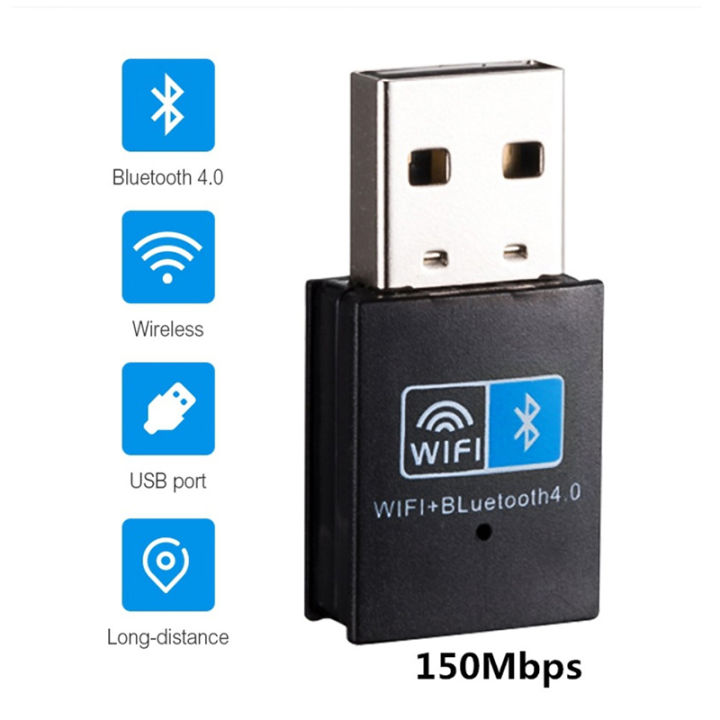 Wireless WiFi Bluetooth Adapter 150Mbps USB 2.4G Bluetooth V4.0 Dongle wifi