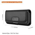 Phone Nylon Pouch Cell Phone Belt Clip Carrying Holster Case Waist Bag For 4.7-6.8inch iPhone,Samsung Galaxy S23 Ultra 5G. 