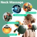 Blueidea Hand Shoulder and Neck Massager, Portable Bionic Neck Massager with Heat Kneading, Electric Shiatsu Neck and Back Massager, 3-Speed Adjustment, for Pain Relief Deep Tissue (Green) Massage with 3-Speed Adjustment for Shoulder, 2026 ew Electric. 