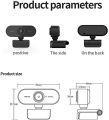 Full HD 1080P Webcam, with Noise Reduction Microphone, Plug and Play USB Webcam, Live Streaming Camera, for Laptop/PC/Mac, Online Learning, Video Calling and Conferencing. 