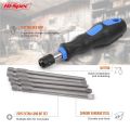 Hi-Spec 110mm Screwdriver Bit Set Quick Release Long Screwdriver Bit Magnetic Bit Holder Screwdriver Bit Adapter in Tool Bag. 