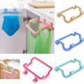 Kitchen Cabinet Door Garbage Trash Bag Plastic Bracket Towel Hanging Holder. 