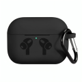 Airpods_Pro Soft Silicone Case With Hanging Clip For 360 Protection. 