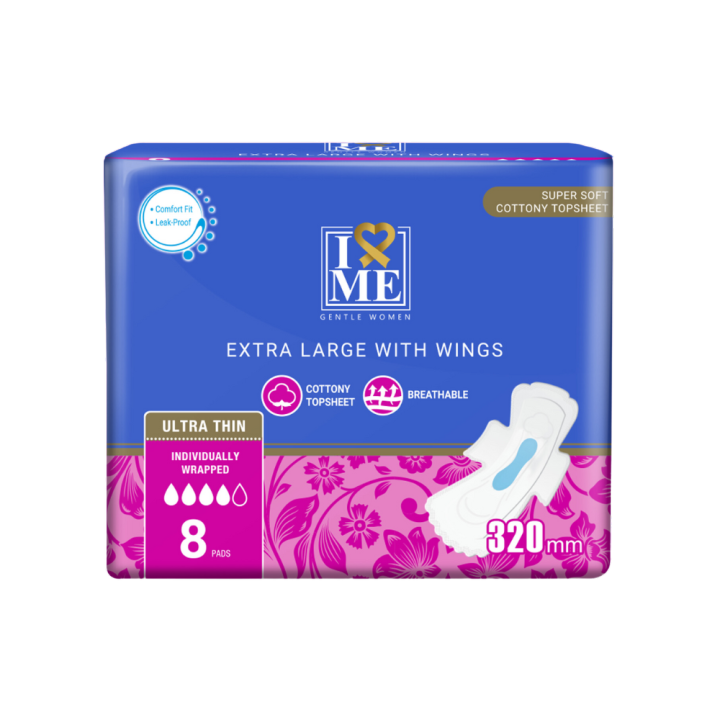 Gentle Women Ultra Thin 320 mm Sanitary Pads Extra Large 08 Pcs