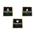 Modern Minimalist Picture Frame 3 PCS Motivational Quotes Frames Positive Mind Vibes Life, Wall and Table Decoration 7x7 inches Photo Frames For Living Room Bedroom and Study Room. 