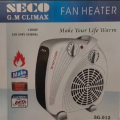 Fan Heater - SECO Fan Heater - Electric Fan Heater - SECO G.M Climax Fan Heater - Electric Heater Dual Thermal Control - 2 Heating Power 600W \1200W - Cool \ Warm \ Hot Wind For Selection. 