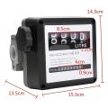 1 inch - 4 Digit Diesel Gas Fuel Oil Flow Meter Counter Gauge High Accuracy. 