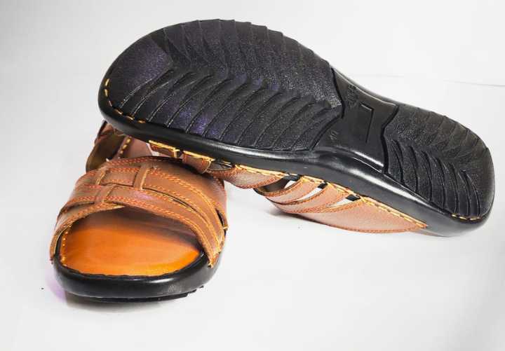 Genuine%20Leather%20Hand%20Made%20Men's%20Sandals%20Open%20Toe%20Fashion%20Casual%20Wear%20-%20Image%205