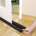 CS Door Draft Stopper Brown Double-Sided Insulator Adjustable Door Air Blocker for Bottom of Doors. 