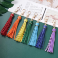 18Pcs Artificial Leather Faux Leather Bulk Keychain Tassels Leather Tassels for Handbag Keychain and Craft. 
