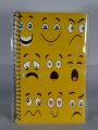 Bright Smiley Face Emoji Notebook - A5 Fancy Notebook & Diary - Student Notepad - Spiral Bound for girls and boys. 