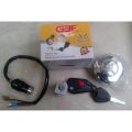 3 pieces lock set computerised key and smart key push button for Honda cd70 and all China cd 70cc ignition on off handle lock fuel cap lock standard quality. 