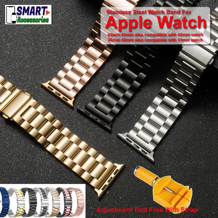 High Quality Stainless Steel Chain Band Strap Compatible With Appl Watch All Series 1, 2, 3, 4, 5, 6, 7 & 8 Ultra Appl Watch Band
