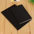 Black cover Notebook diary Vintage 88 pages Blank paper Sketchbook A6 size Retro Graffiti painting for Office supplies School stationery Creative artists Writing and sketching Personal journal. 