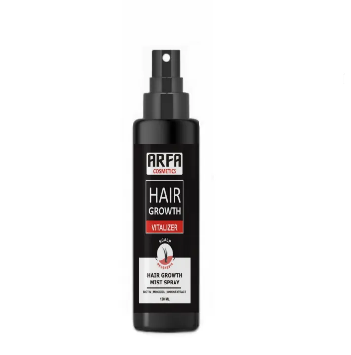 Arfa Cosmetics Minoxidil 5% Hair Growth Minoxidil Spray Hair Tonic For Hair Care Hair Loss and Hair Growth Premium Hair Care Product Women and Men All Hair Types 120Ml