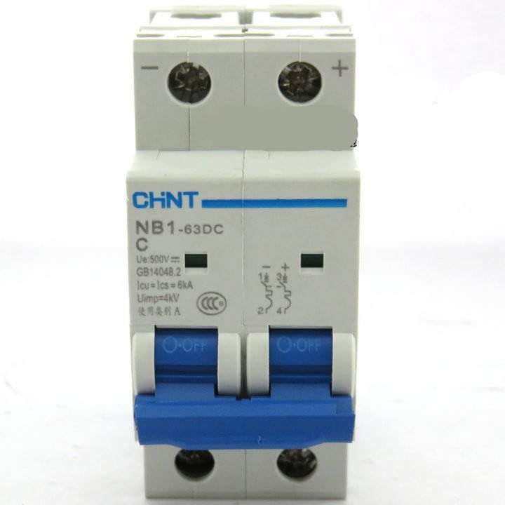 CHINT DC BREAKER NB1 63 DC 6KA MCB 2 Pole 500V 10AMP