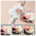 Washcloth Loofah Combo 2-in-1 Bath Loofah Sponge Towel Set for Skin Rejuvenation Soft Exfoliating Shower Sponge Pamper Skin with Silk Melon Bath Ball Towel Pack of 1/2 Pcs Soft Bath Loofah. 