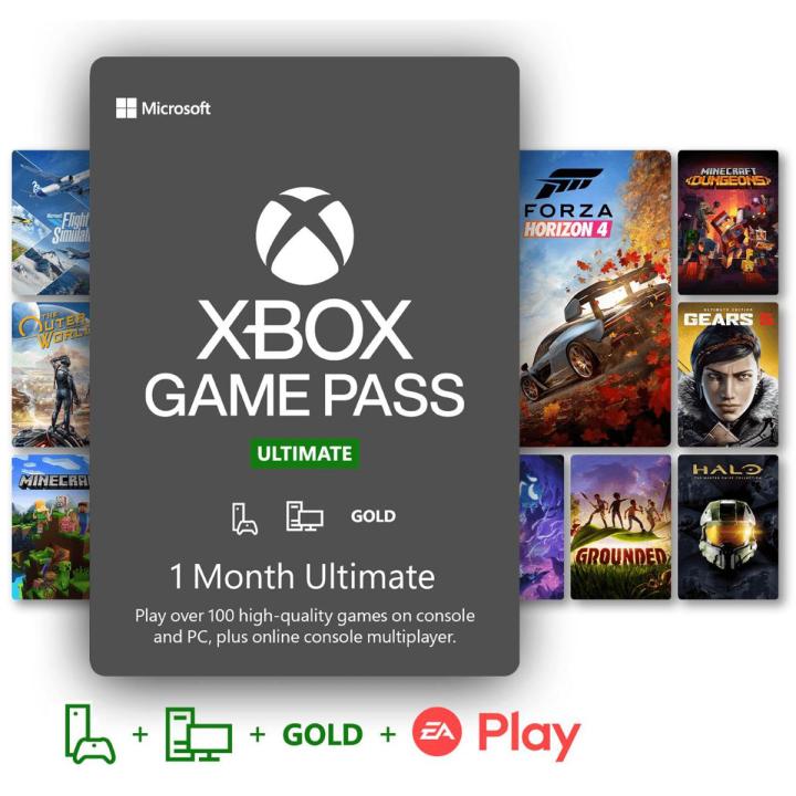 1 Month Membership Xbox Game Pass Ultimate –  Xbox Series X|S, Xbox One, Windows [Digital Code]