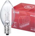 Lévoit 15Watt Himalayan Salt Lamp Bulbs, 6 Pack-E12 Socket Incandescent Light Bulbs with Lévoit Designed Gift Package [Energy Class F]‎Dimmable, Himalayan salt lamp replacement Bulb.Light Colour (Red).. 