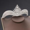 Luxurious Royal Queen Crown Pageant Hair Accessories with Rhinestones for Bride Bridesmaid Princess Costume. 