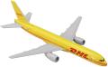Airplane Model 16 cm DHL Express Delivery Airplanes Boeing 757 Aircraft Model 1:400 Diecast Metal Plane Toy. 