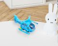 Battery Operated Musical Helicopter Toy with 360-Degree Rotation, with Attractive Flash Light, Bump & Go Vehicle Toys for Kids.. 