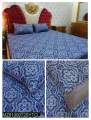 Printed Bedsheet Cotton Satton with Pillow Covers. 