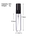 5ml Perfume Mist Spray Bottles Refillable Mini Empty Travel Clear Refillable Atomizer Glass Bottles 6pcs (5ml). 