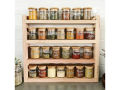 Wood Spice Rack Countertop 45cm | Kitchen Storage | Wall Spice Shelf Organizer. 