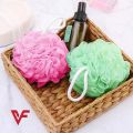 PACK OF 2 Big Candy Mixed Bath Balls Rich bubbles Body Flower Bath Sponge Shower Brush Body Wash Scrubber Mesh Soft Puff Body Cleaning scrub Soft and Gentle Bath Ball & Shower Sponge Bath Ball Loofah. 