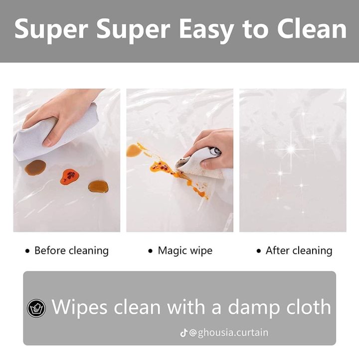 PVC Transparent Clear Dining Table Cover Protector Sheet – Plastic ...