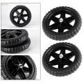 2x Flat Tire Cart Accessories Hole Shaft 0.8cm Wheelbarrow Tire. 