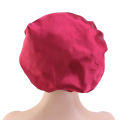 Women Satin Solid Sleeping Hat Night Sleep Cap Hair Care Bonnet Nightcap For Women Men Unisex Cap Bonnet De Nuit Shower Turban. 