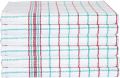 5 Pc Kitchen Tea Towel (50x70cm), 100% Combed Cotton for Long Lasting & High Absorbency, Multipurpose Dish Cloth Towel for Kitchen with Hanging Loop and check design. 