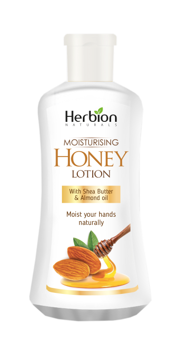 Honey Lotion  Natural Skin Moisturizer  Natural belnd of Almond and Shea Butter  for hand and body  perfect for Winter  Presentation in 200ml  Natural Product by Herbion