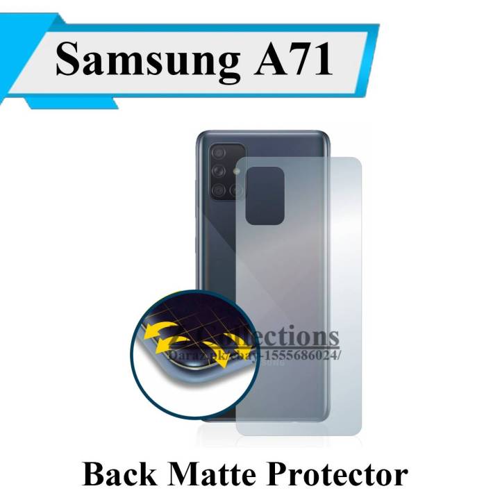 Samsung A71 Back Matte Protector Soft Skin Sheet Soft Film Protector For Galaxy A71
